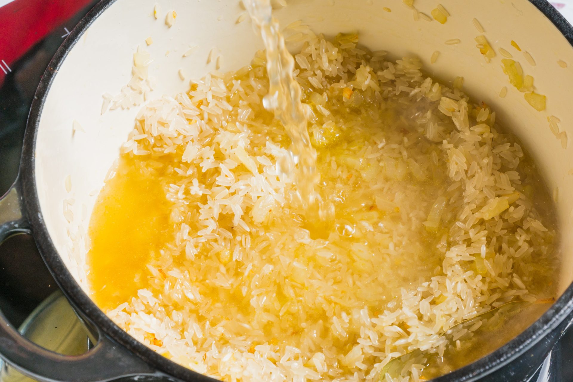 preparado de arroz de refogado