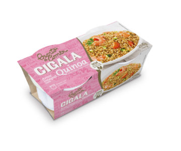 cigala pronto a comer arroz integral com quinoa