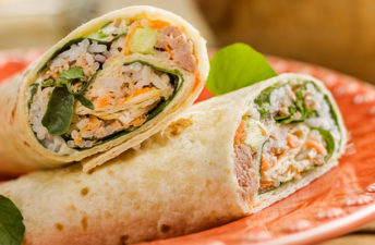 Wraps de Atum com arroz da cigala