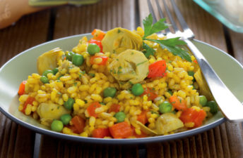 Arroz integral com legumes da cigala
