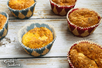 nuffins de arroz com legumes de receitas saudáveis cigala