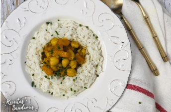 caril de abóbora e grão de receitas saudáveis cigala