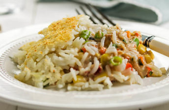 Empadão de atum com Arroz Agulha da Cigala e legumes