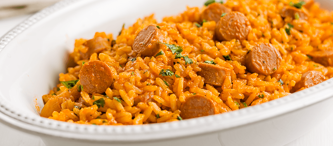 Arroz de salsichas da cigala