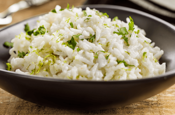 Arroz de coco e lima da cigala