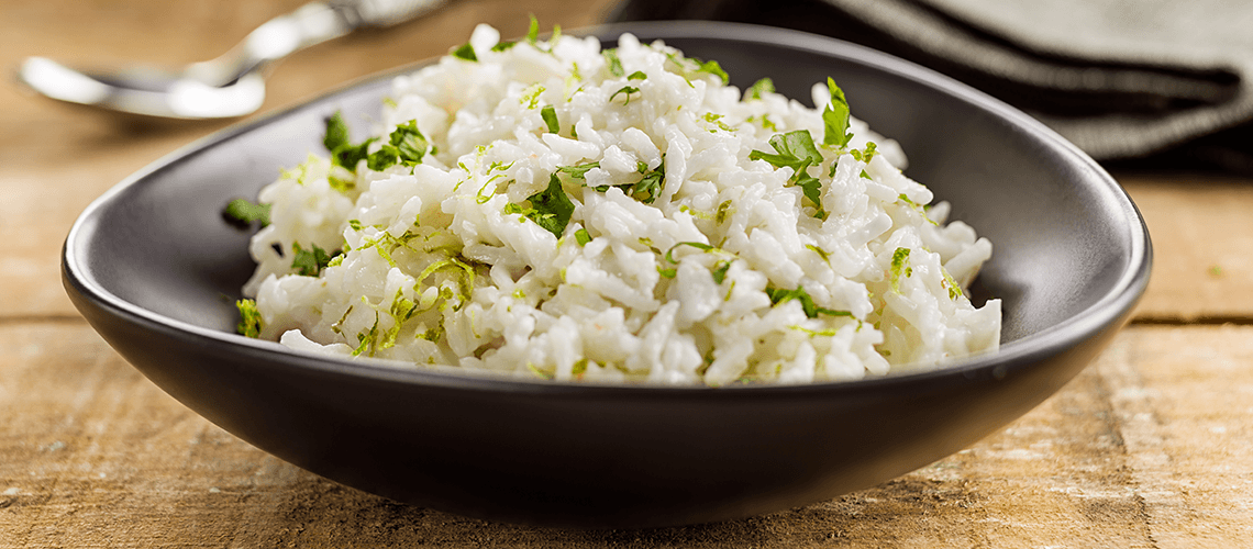 Arroz de coco e lima da cigala