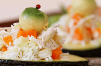 Salada de arroz e abacate