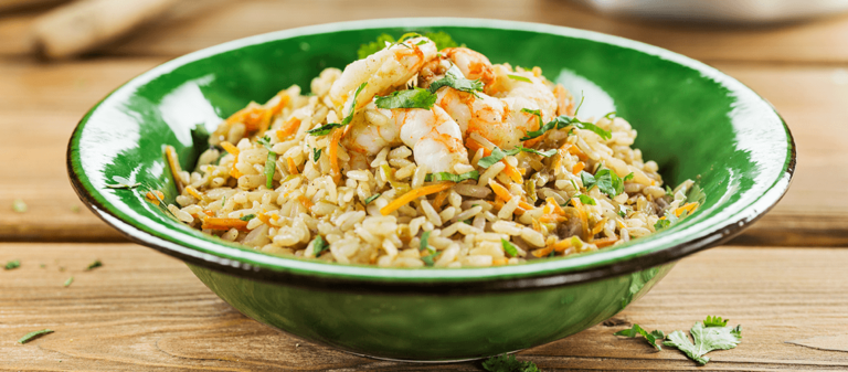 Foto de Arroz de Caril e Camarão