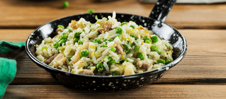 Foto de Arroz de entremeada com coentros