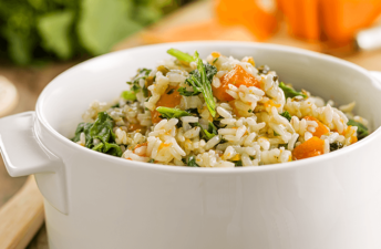 Arroz de grelos e abobora