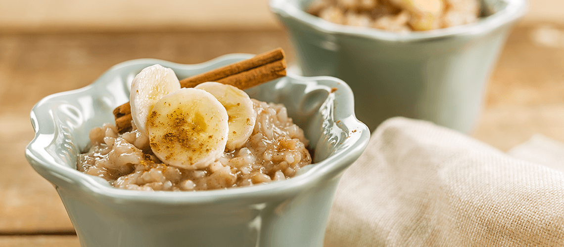 Pudim de arroz e banana||||||||