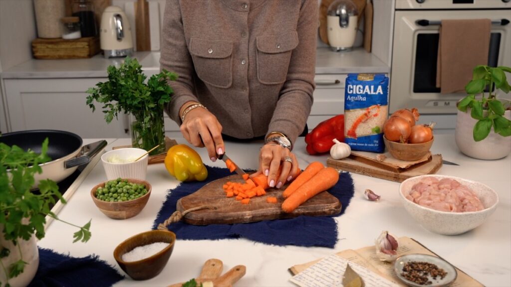 Organize os seus ingredientes antes de começar.