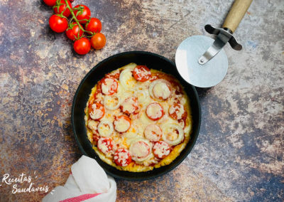 Pizza Marguerita na Frigideira