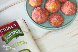 Arancini com sobras de sabroz