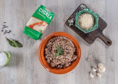 Receita Arroz de Sarrabulho