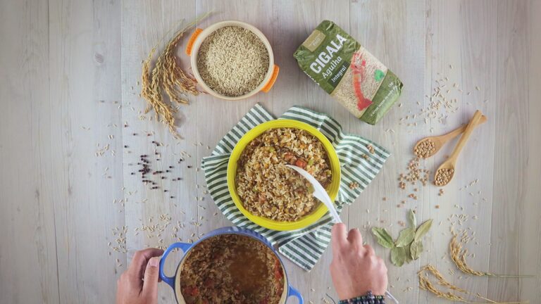 Foto de Arroz com lentilhas