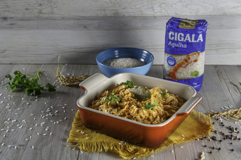 Foto de Frango desfiado com arroz