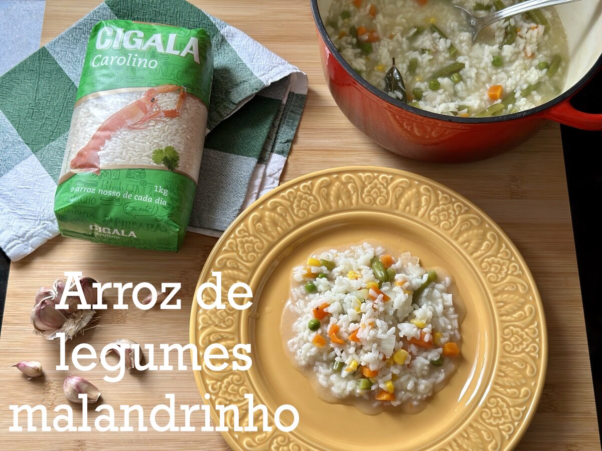 Arroz de legumes malandrinho