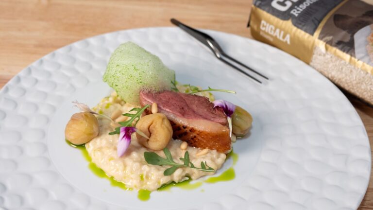 Foto de Receita de arroz à piamontese com magret de pato