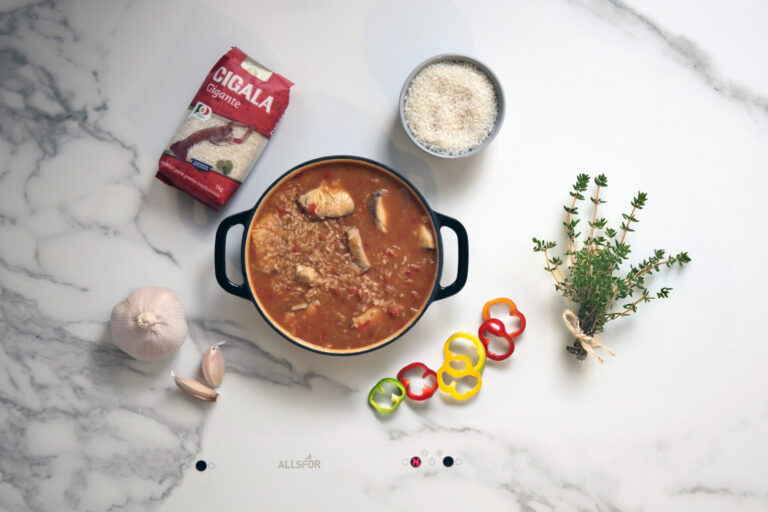 Foto de Arroz de tintureira cremoso e delicioso