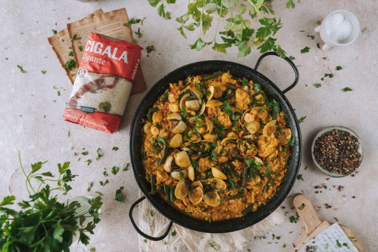 Foto de Receita de paella de frango e marisco