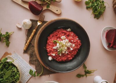 Risoto de Beterraba cremoso e fácil de preparar