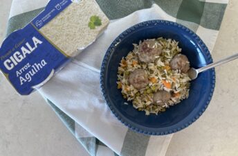 imagen receta Almôndegas com Arroz: receita completa e saborosa