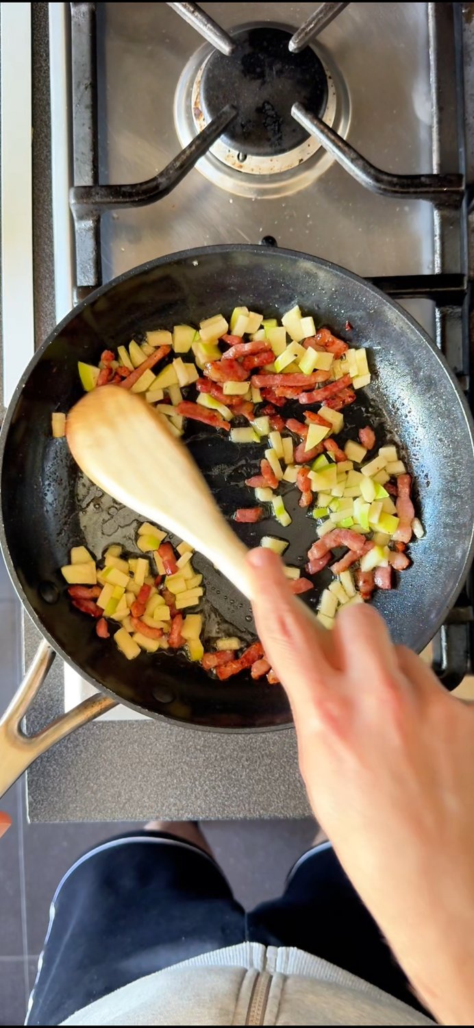 arroz-com-maca-e-bacon – passo-02