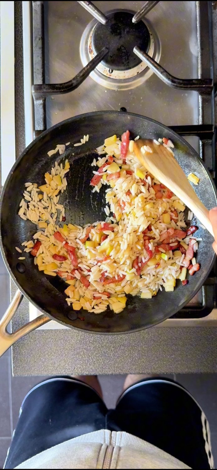 arroz-com-maca-e-bacon – passo-03