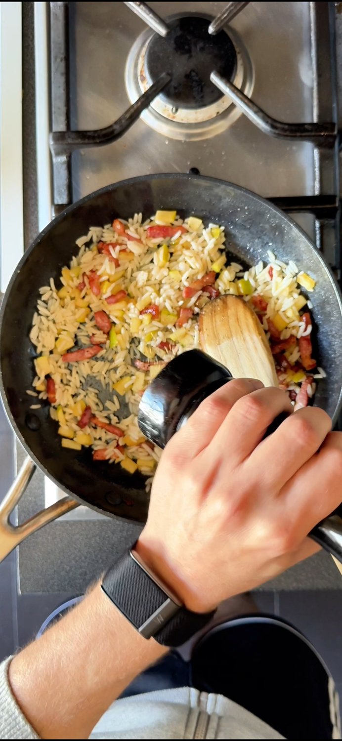 arroz-com-maca-e-bacon – passo-04